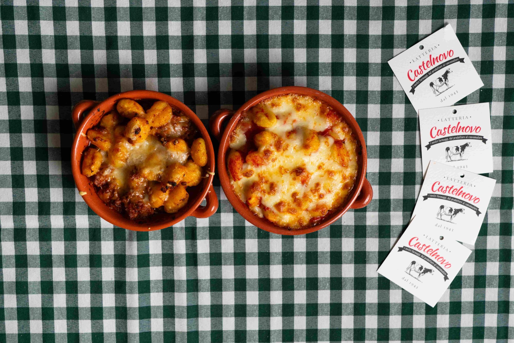 Gnocchi al forno al ragù e al pomodoro della Latteria di Casltenovo